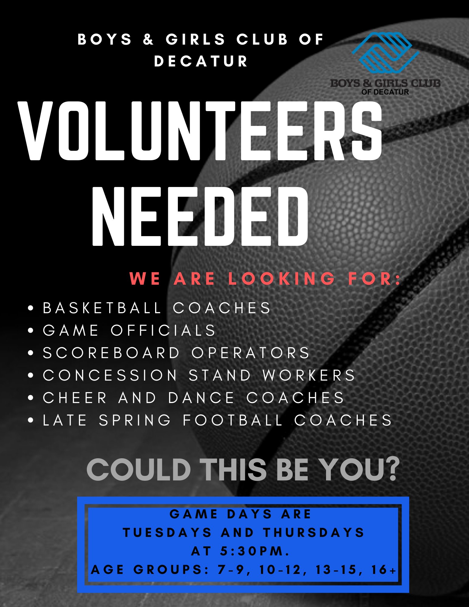Free Decatur basketball camp seeking volunteers