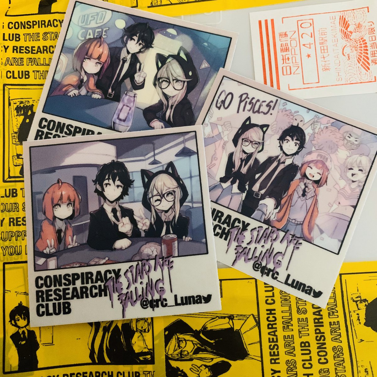 voidstorms's tweet image. My patreon package from @CRC_Luna arrived today!! Everything looks amazing and the packaging is always so cute! I love the fun tape. If you haven’t read CRC I would highly recommend checking it out! 💚 #ConspiracyGangGANG -_-