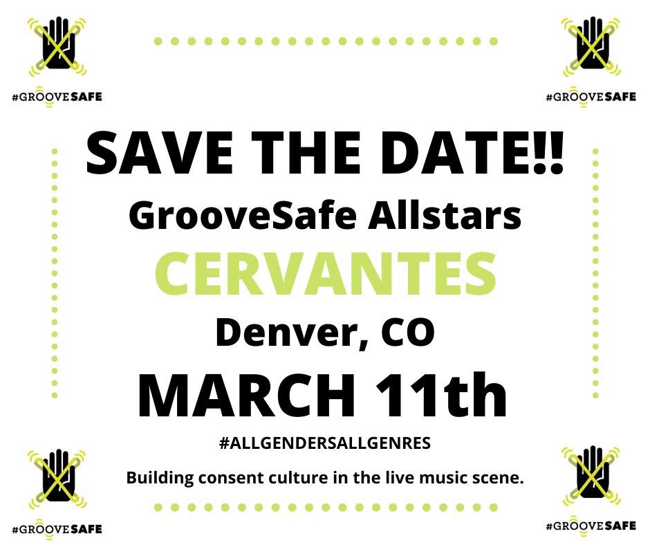 GrooveSafe's tweet photo. Yay #Cervantes #denver @CervantesDenver @groovesafeband https://t.co/tLtLNxpn2I
