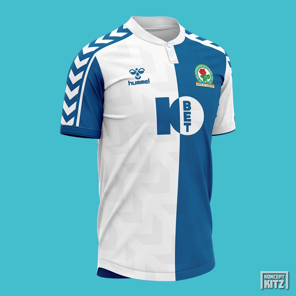 Another <a href="/hummel1923/">hummel</a> concept request - Blackburn Rovers. Apologies but, we can't remember who it was. We're planning to move on to other manufacturers in the coming days to freshen it up! If this is your thing, please give us a follow 😀 #BRFC #Rovers #Blackburn