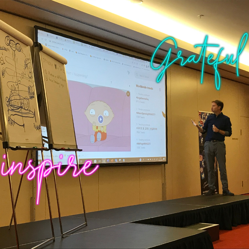 FF4Women's tweet photo. While some of us are celebrating #AngelJennieDay, we are getting so much out of this #rethinkandgrowrich 3-day workshop in #Berlin and it's only Day 1! @PaulOMahony could have easily been a stand up comedian 😆 Many thanks to @SuccessResUK for bringing him on stage at #NWA! https://t.co/BEGT6AAtZz