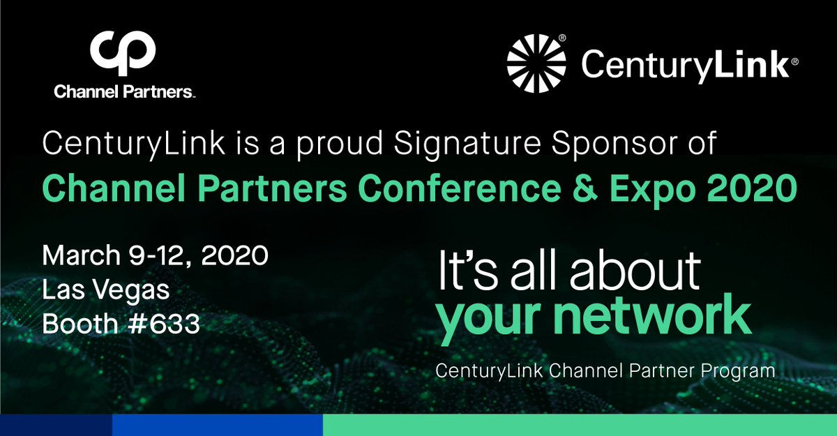 I look forward to spending time with <a href="/CenturyLink/">CenturyLink</a>'s Channel Partners at #CPExpo in March! As a Signature Sponsor, we are offering discounted conference passes to our Partners. Click here for registration details &amp; our sponsor code: bit.ly/30oSUKd See you in Las Vegas!