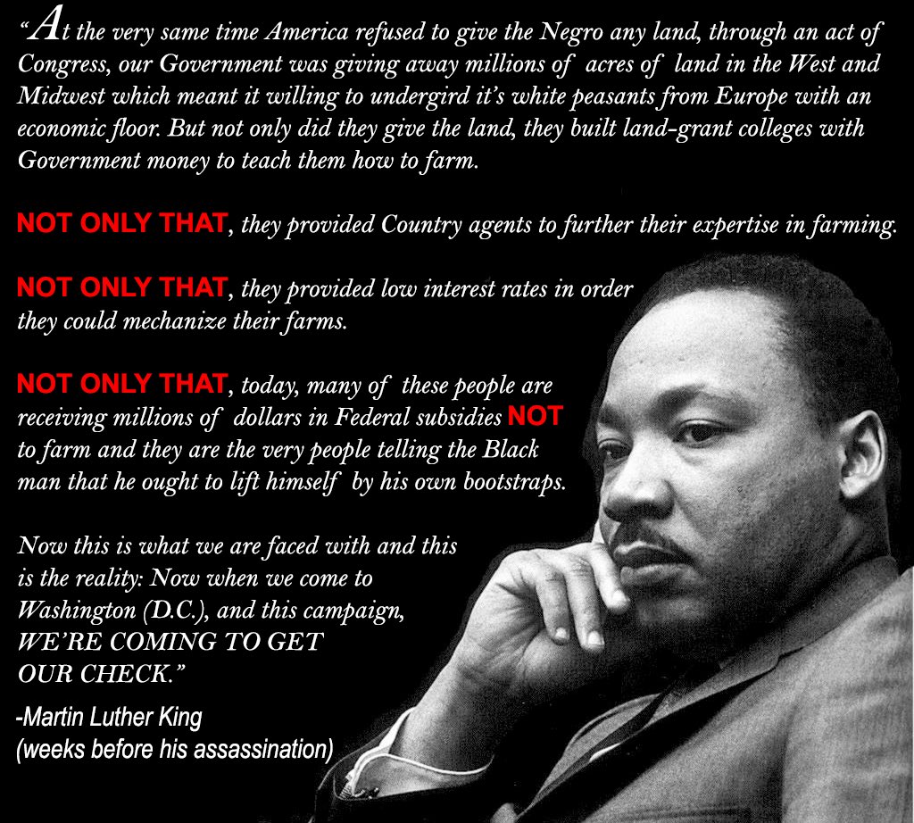 ItsStillAtotheJ's tweet photo. I said this on my personal Facebook to the Dominant White Society. If this isn't the Dr. King you are talking about and quoting/misquoting, THEN KEEP HIS NAME OUT OF YOUR MOUTHS. Dr. King for was for his people first (Black 1st). He was coming for our check! https://t.co/KogDyixlsT