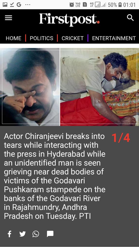 Icon_StAAr_Rule's tweet photo. పుష్కరాల్లో జనాలు చనిపోతే
#పవన్కళ్యాణ్ లా సుష్టుగా తిని సుఖంగా పడుకోలేక
చలించిపోయి కన్నీళ్లు పెట్టుకున్న
చిరు ఆస్పత్రికి పోయి గాయపడినవారిని &
మృతుల కుటుంబీకులను పరామర్శించి
తన ఖర్చులతో వాహనాలు సమకూర్చి
ఎక్స్ గ్రేషియా 10 కాదు
25 లక్షలు ఇవ్వాలి అని డిమాండ్ చేసారు
🙏
@NrOpines https://t.co/VvVnVJMYZ1