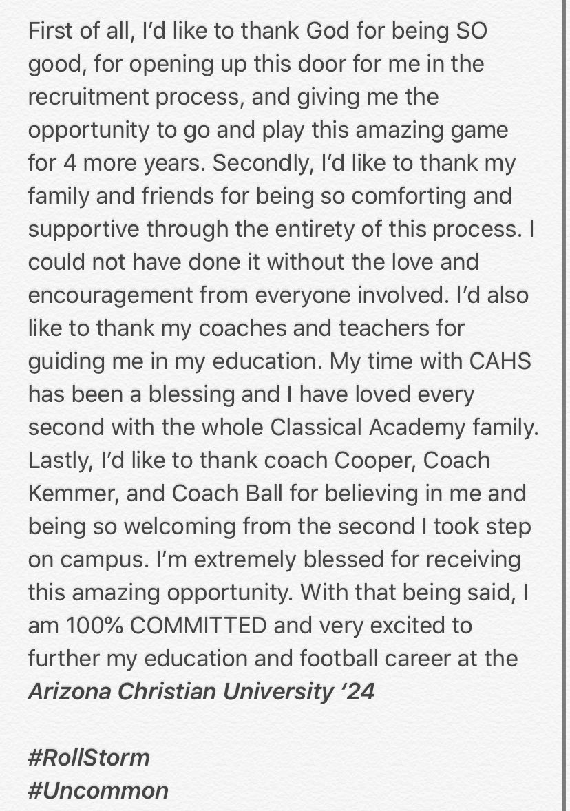 itsarchiii's tweet photo. Thank You God 🕊

C O M M I T T E D

#committed #rollstorm #uncommon  @shawn_kemmer @Coach_SCoop @ACUFootball1 https://t.co/WDhjPJ7rYp