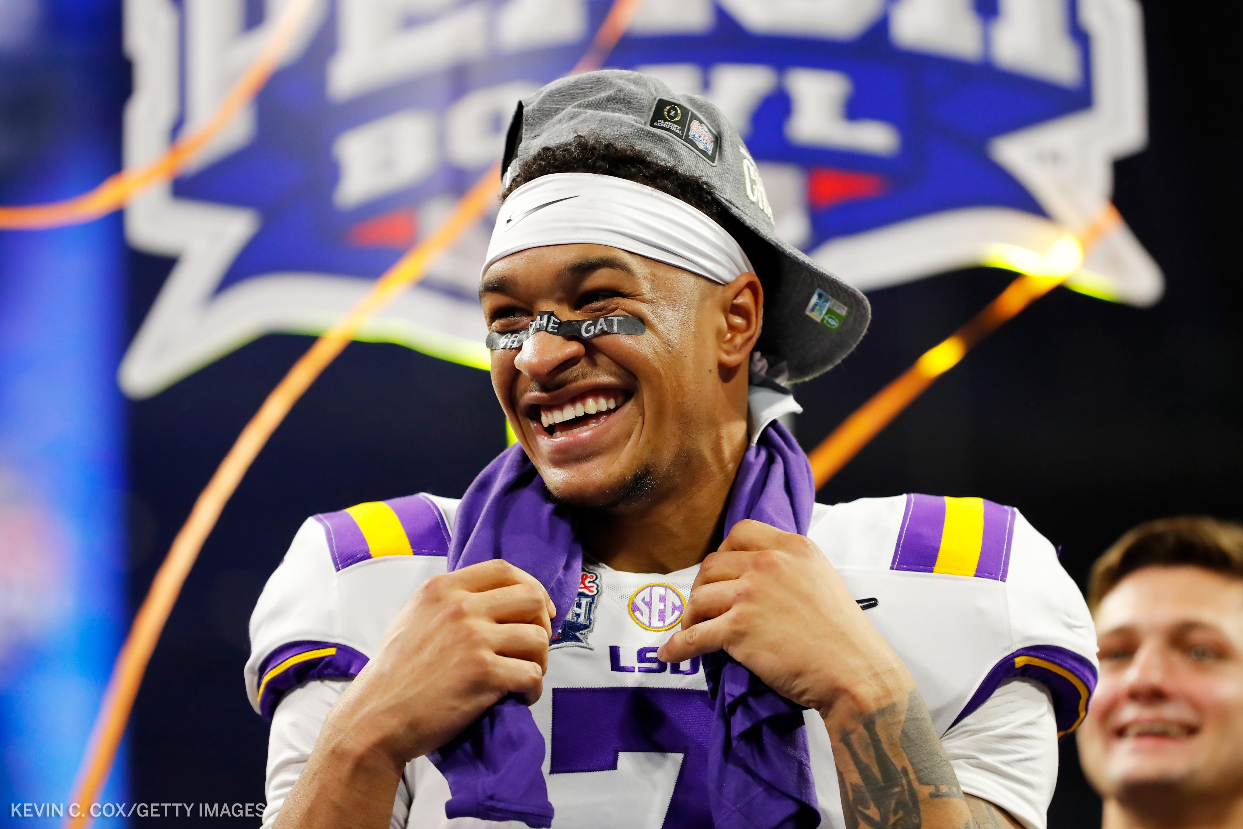 Grant delpit cheap lsu jersey