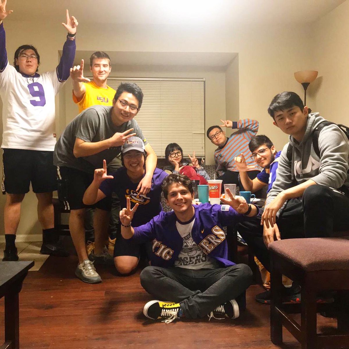LSUGlobal's tweet photo. Proud and excited to begin the spring semester as NATIONAL CHAMPIONS. #LegendStatus #GeauxTigers #LSU 💜💛 https://t.co/tL19HquFIM