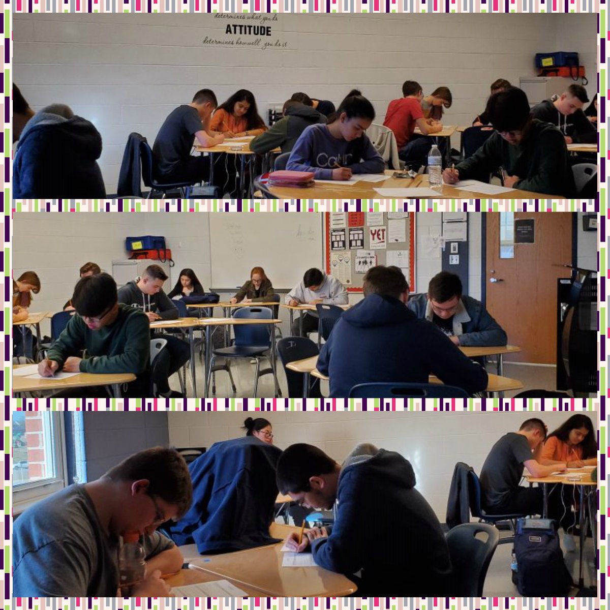 Mr_Skeen's tweet image. @SMHS_Official Math Club getting Round 2 of @MATNatlOffice's #Log1 competition in the books. #WeAreSpringMills