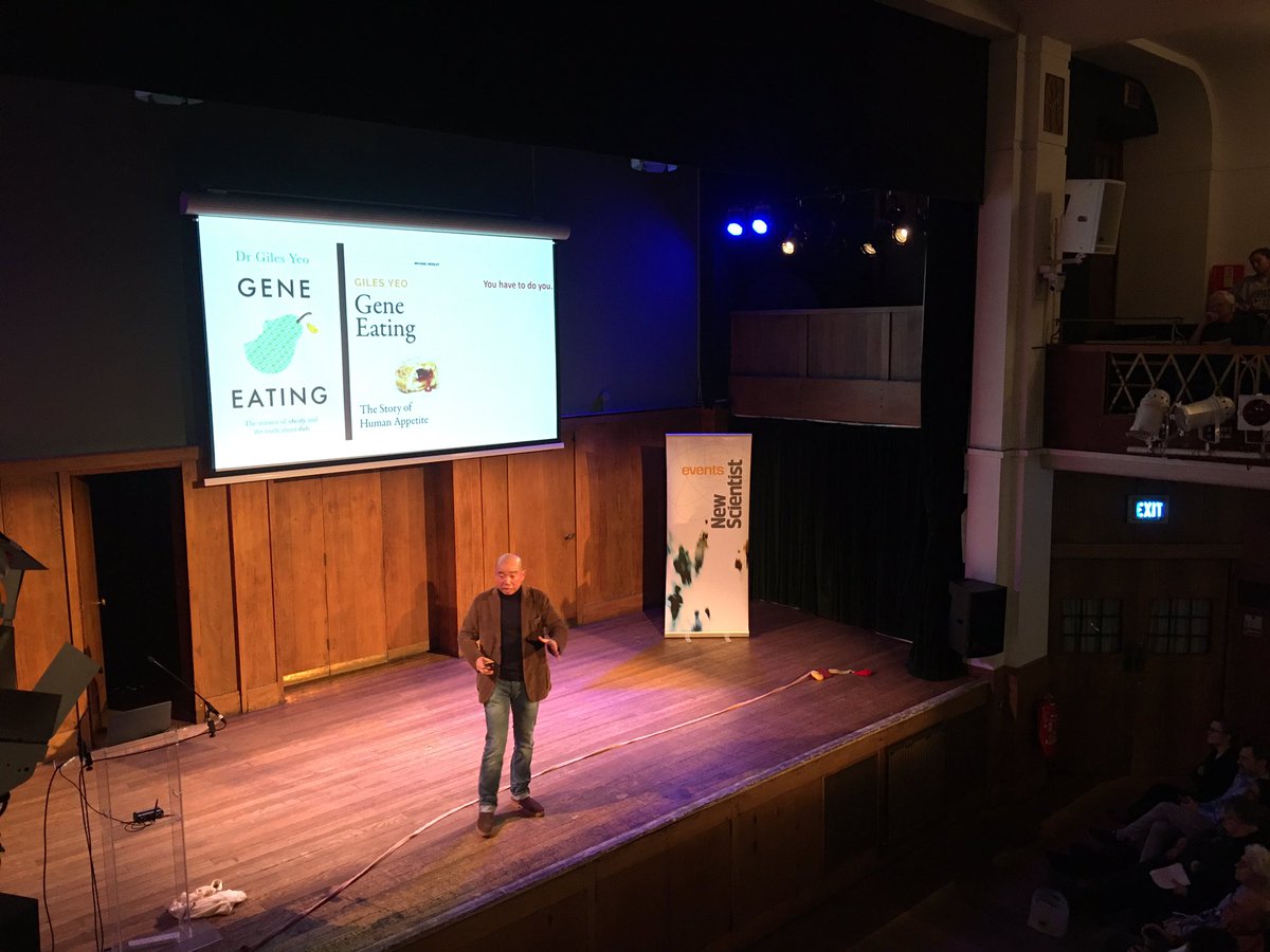 tamsin_jackson's tweet photo. The truth about #diet and #exercise with @GilesYeo and Professor Jason Gill from @newscientist https://t.co/wiSuMgy0pA