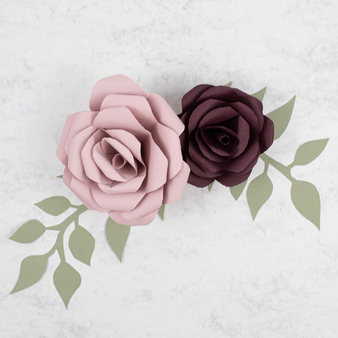 Burgundy or Dusky Pink? 
📷: Roses made from Dusky Pink 140gsm Paper, Burgundy 140gsm Paper and leaves from Moss Green 120gsm Paper