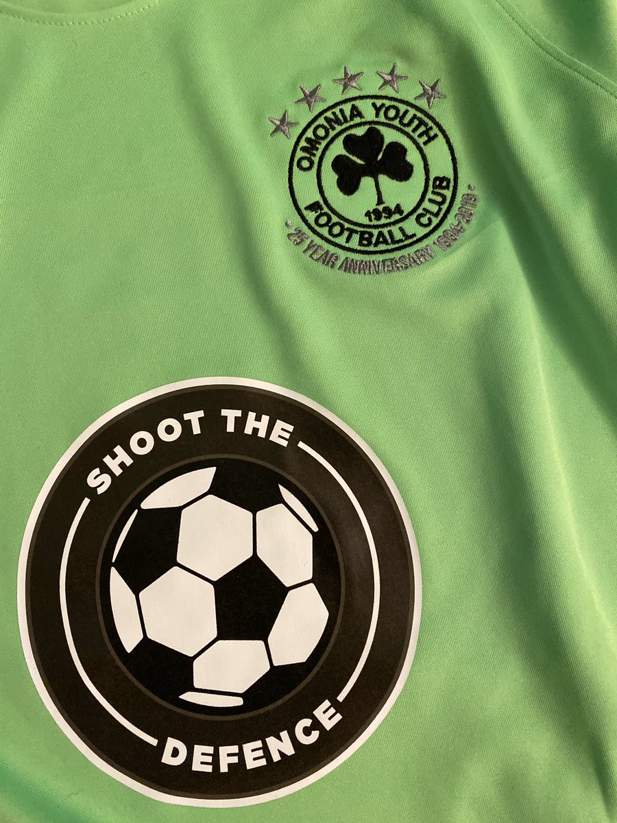 New training / away kit for my @OmoniaYouthFC U15s. Thanks to @ShootTheDefence listeners, ex-students and friends who contributed. Overwhelmed and grateful. There will be 19 happy boys at training tomorrow! ☘️⚽️💚 @NikePartner #newkit