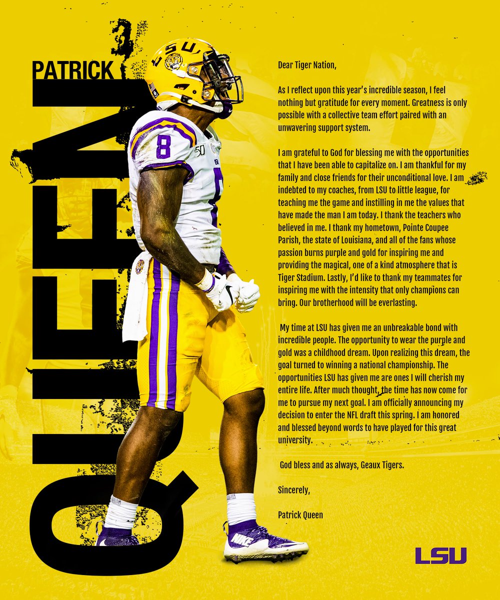 Patrickqueen_'s tweet photo. Forever LSU💜💛 #LevelUp8 #GodsGlory https://t.co/nselyp3SuQ