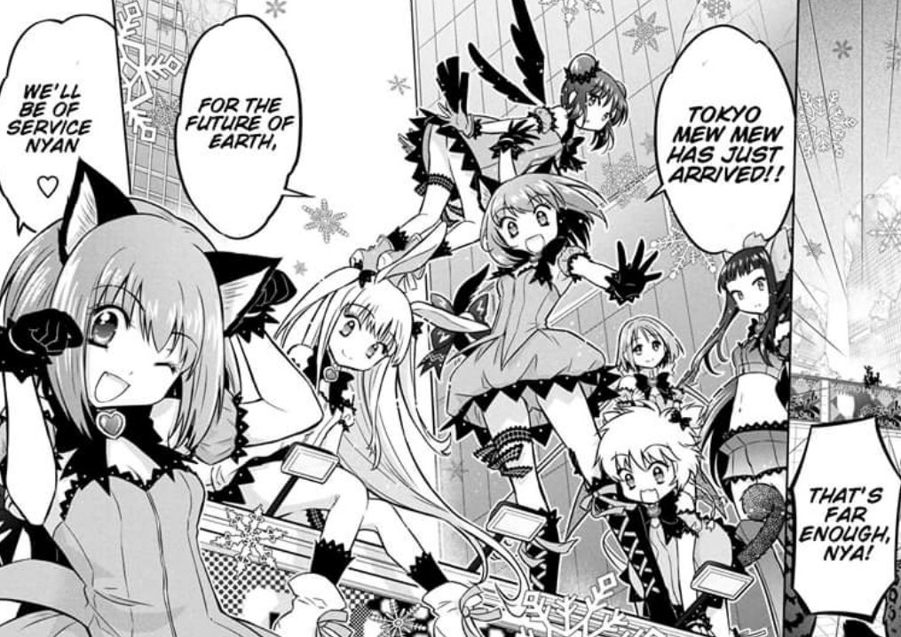 for anyone who hasn't been able to read it yet, someone translated the first part of the tokyo mew mew sequel into English!! https://t.co/es16SZmuBn 