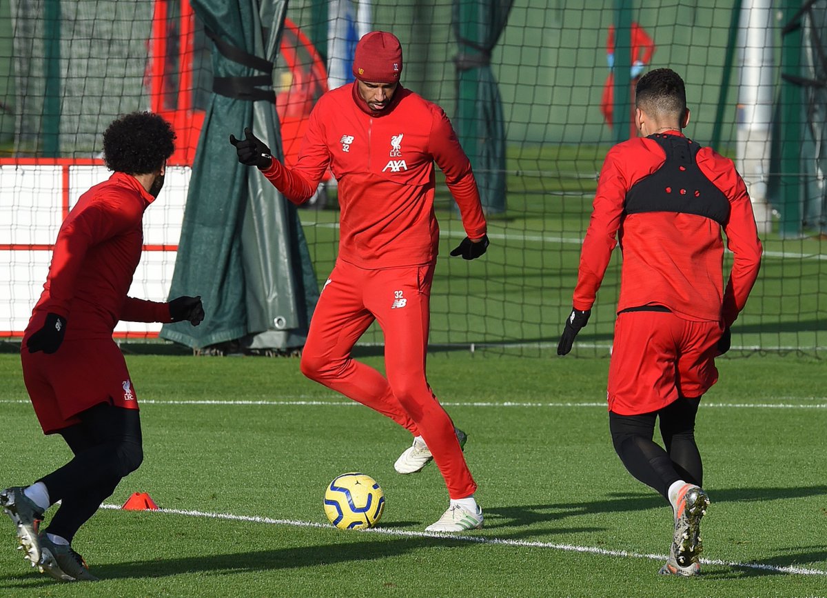 stuffIfc's tweet image. Fabinho, Xherdan Shaqiri and Joël Matip all took part in training today, whilst Dejan Lovren completed training alone — Naby Keïta and James Milner could return to training next week. [@MaddockMirror] #lfc