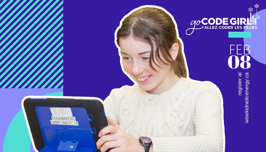 wisekidnetic's tweet photo. #GoCodeGirl is great way for GR. 7/8 female students to find out if comp science/engineering are avenues for pursuing a career one day!
💻It's a FREE full day Saturday event!
Registration is still OPEN at https://t.co/SLEDfso9il
#CodingISforGirls @umanitoba @learningcode https://t.co/q9FDbsdUXu