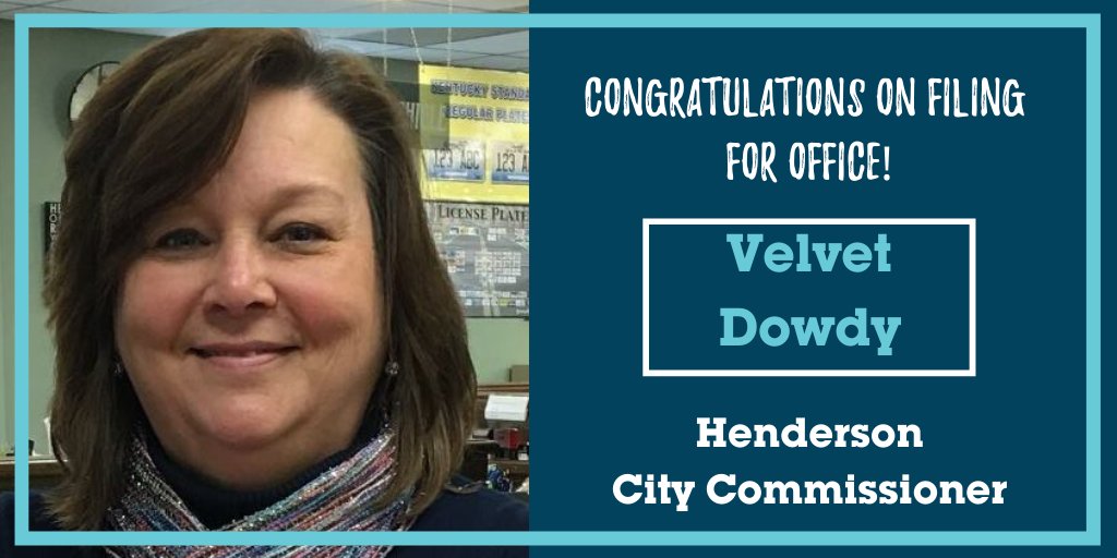 Congratulations to <a href="/velvetdowdy/">Velvet Dowdy for State Representative</a> on filing for office! Way to go, Velvet!