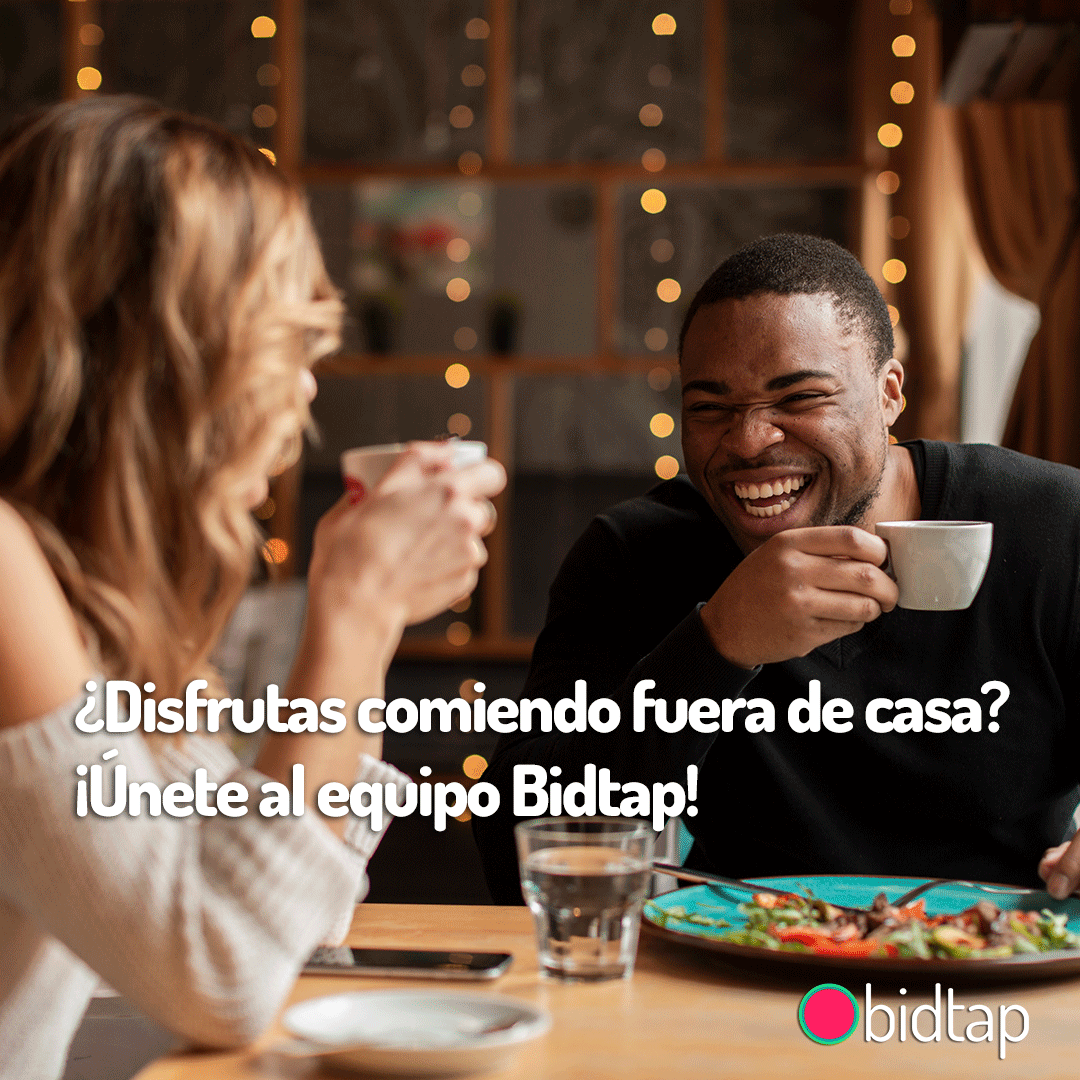 bidtap_io's tweet photo. Sácale partido a las comidas fuera de casa, ¡buscamos foodies! 😘🥘🍜🍣
#PásateAlTapping #App #Aplicación #Móvil #Restaurante #Madrid #Barcelona #Andalucía #Extremadura #Euskadi #Galicia #CastillaLaMancha #CastillaLeón #Asturias #Valencia #Murcia #Comer #Restaurant #Foodie #Food https://t.co/AnUq2Sst8c