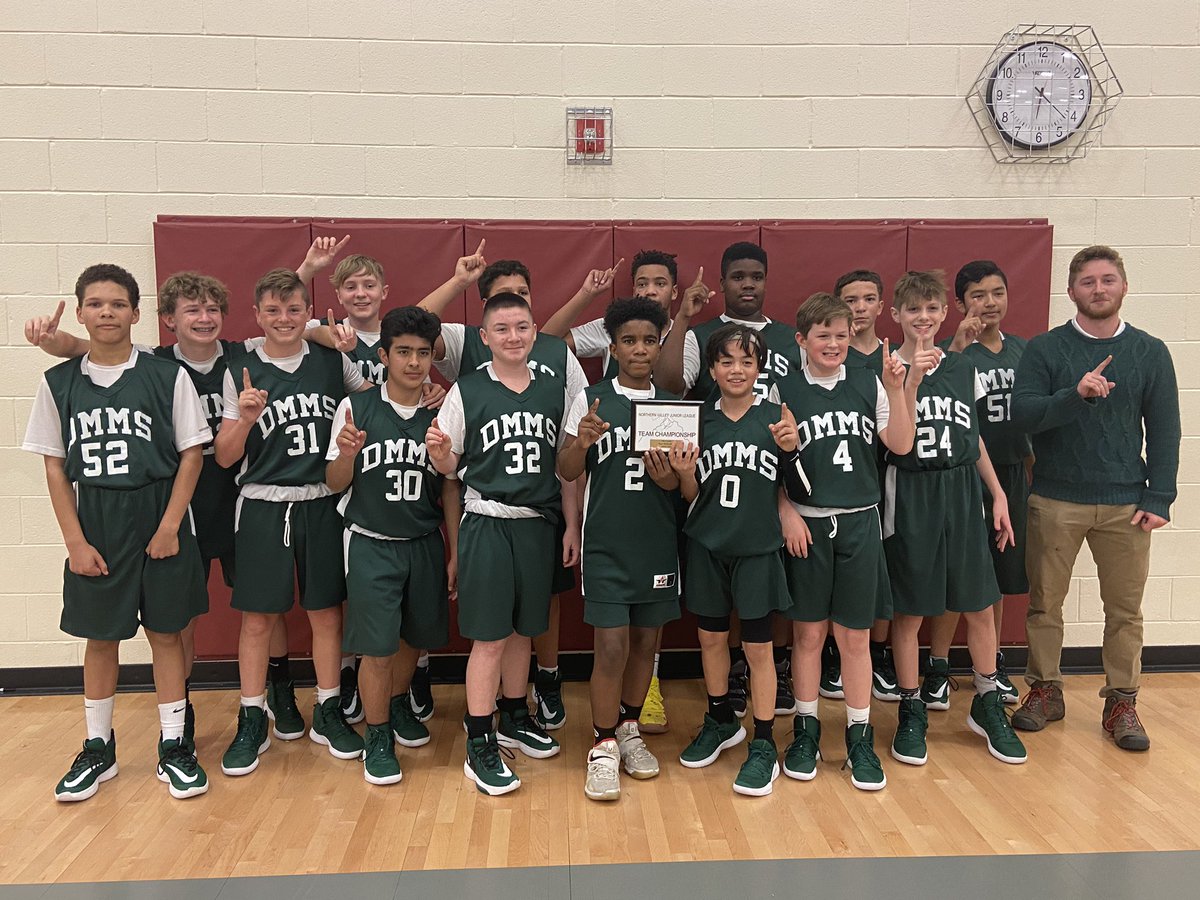 Congratulations to DMMS 7th grade boys basketball team on winning the NVJL championship in dramatic fashion! <a href="/dmmswps/">DMMS Riflemen</a> <a href="/matt_roarkm/">Matt Roark</a> <a href="/MrsWheelingDMMS/">Alicia Wheeling</a> <a href="/glgensemer/">Gretchen Gensemer</a> <a href="/MrsFazenbaker/">Taylor Fazenbaker</a> @7EnglishDMMS