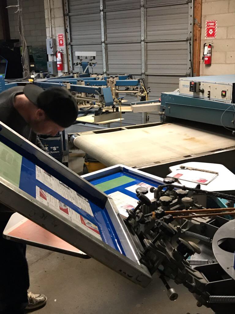 StitchAmerican's tweet image. Mikey B getting ready to lay down some ink. #printingtshirts #americanstitchandprint