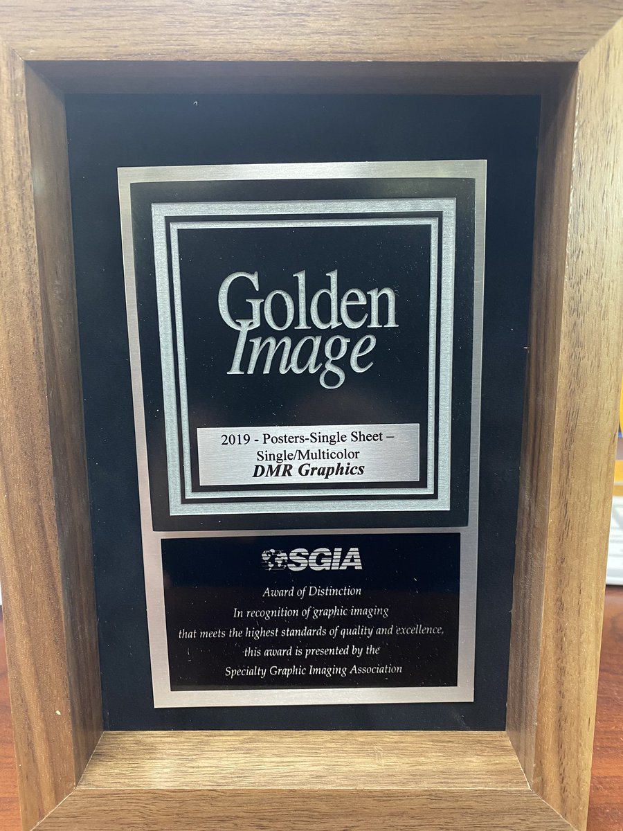 DMR_Graphics's tweet photo. It’s official. Our @SGIA_Community #GoldenImage Award arrived for our 2019 JazzFest poster. #print #screenprint #posters #18colors https://t.co/Vgpbka09q0