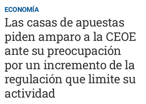 SindicalToday's tweet photo. A las casas de apuestas les ha entrado la «Amparonoia» porque piensan que no van a «Hacer dinero» como antes. 

Apostamos todo al QUE SE JODAN.
https://t.co/J0cxnGka2x https://t.co/m2jYWriCym