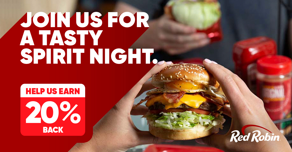 Eat, enjoy and help us earn at our Spirit Night! 🍔 Join us on Monday, January 27th from 5:00-8:00 pm at Red Robin (2300 West 80 1/2 Street, Bloomington 55431). UCA will receive 20% on all dine-in food sales. We appreciate your support!

#UCAthunder #fundraiser #dinnerdone