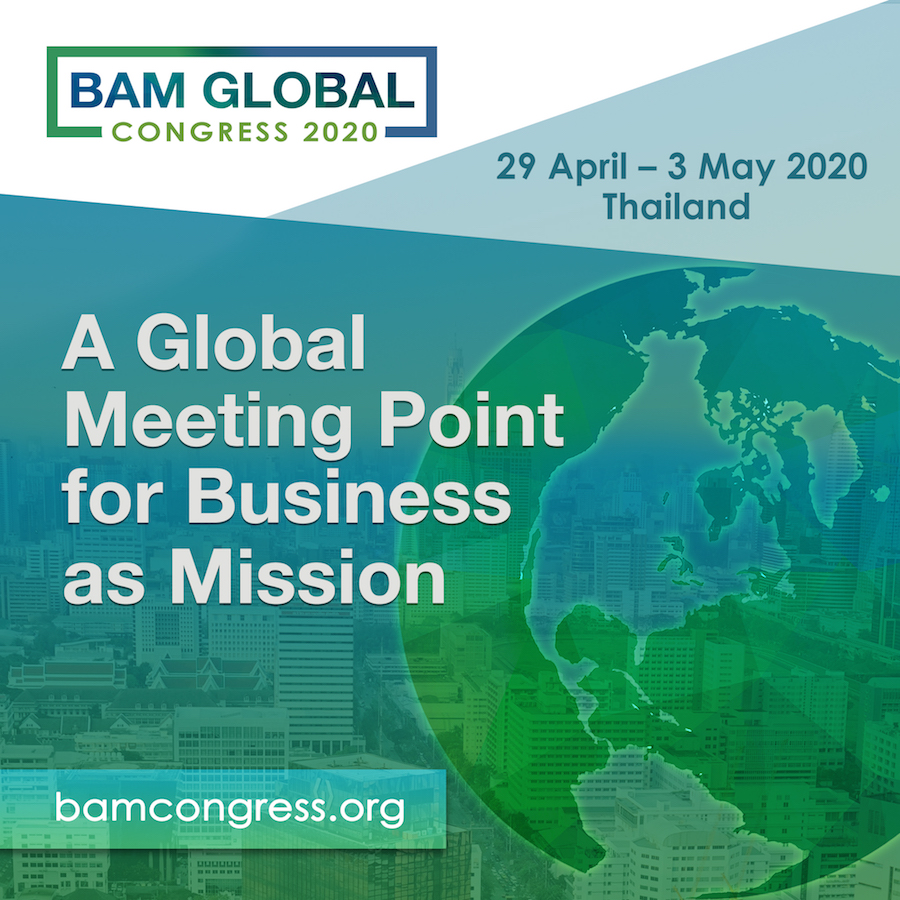 IBEC Ventures is so excited to be a part of the BAM Global Conference on April 29th-May 3rd 2020 in Jomtien, Thailand! Be sure to register now. See info graphic to learn more! #BAM #BusinessAsMission #IBECVentures