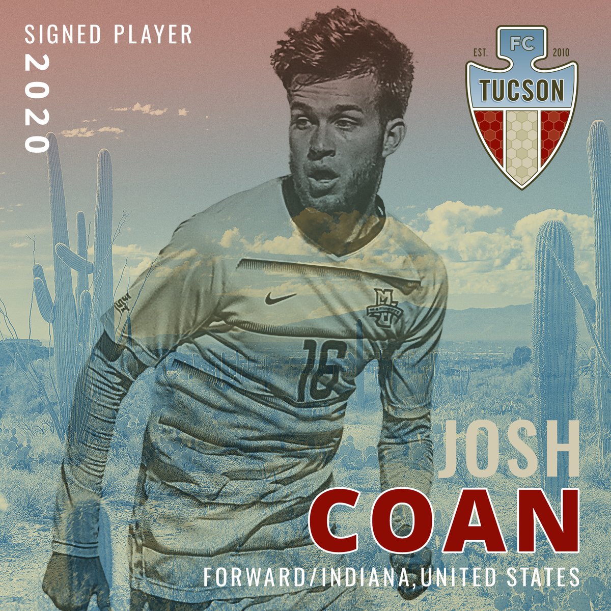 All Big-EAST selection ☑️

Former <a href="/USLLeagueTwo/">USL League Two</a> top-50 player ☑️

Forward <a href="/jcoan98/">Josh Coan</a> will be a name that rings high and low in Tucson this season! 

We hope you guys are ready 🤐

#ItStartsinTUCSON