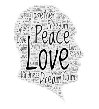 MrsDiPasqua's tweet photo. We have been reading a lot about Martin Luther King Jr. this month. Students made silhouettes with some of their takeaways. #WeLoveEastVincent https://t.co/sk7poyxLcF