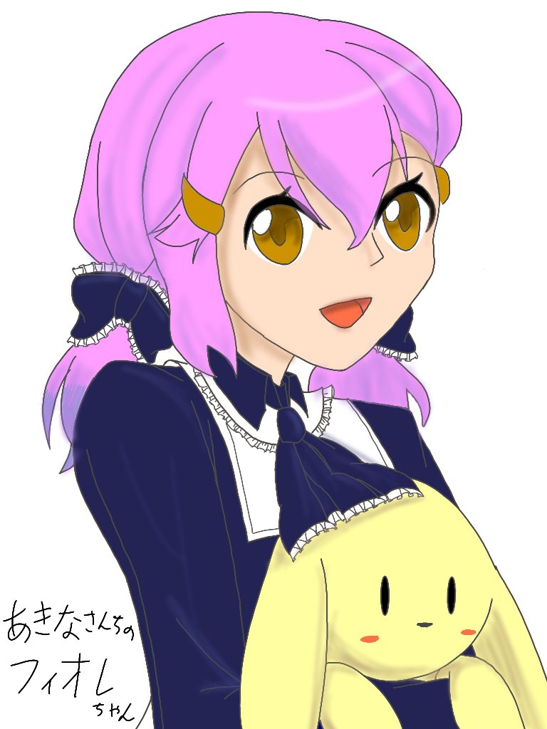 ノイ S W Sﾁｸｯ あきなさんちのフィオレちゃん描かせていただきましたー うん やっぱりかわいい子には かわいいものを抱っこさせたい だからいつも同じ構z 殴 ﾞ