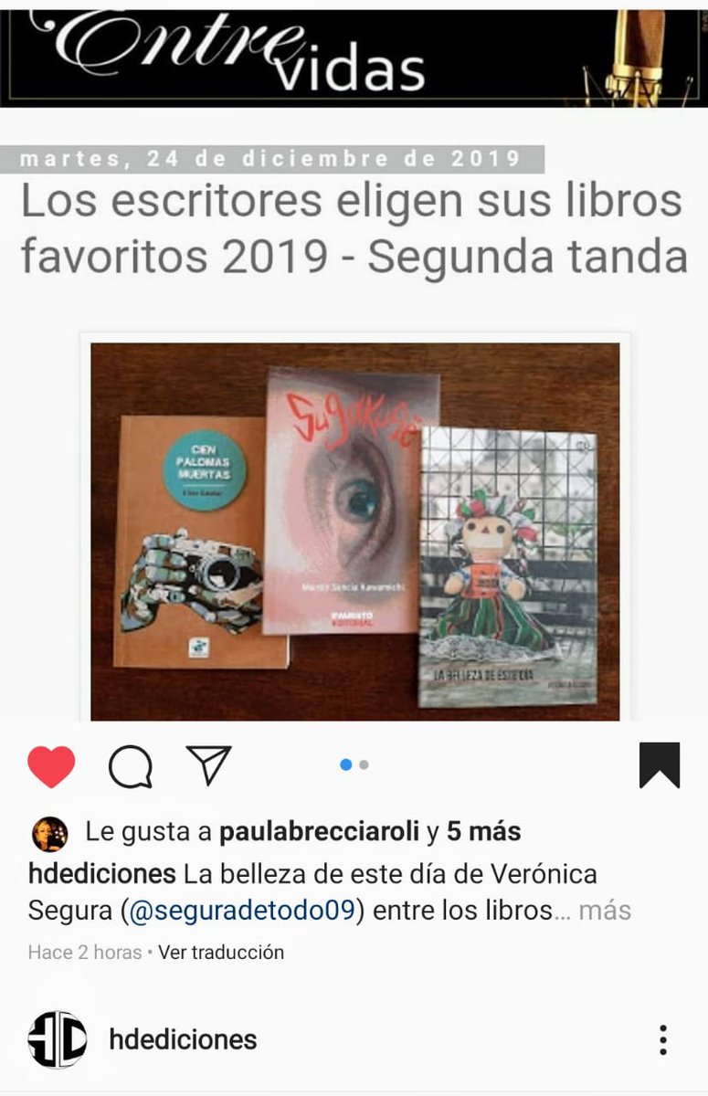 seguradetodo's tweet photo. "La belleza de este día" elegida mejor libro 2019! https://t.co/v7kG05lUQ4