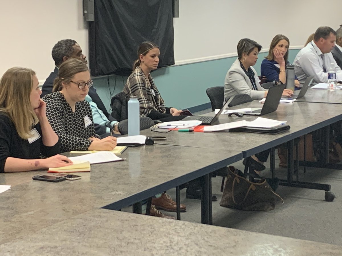 Participants taking notes