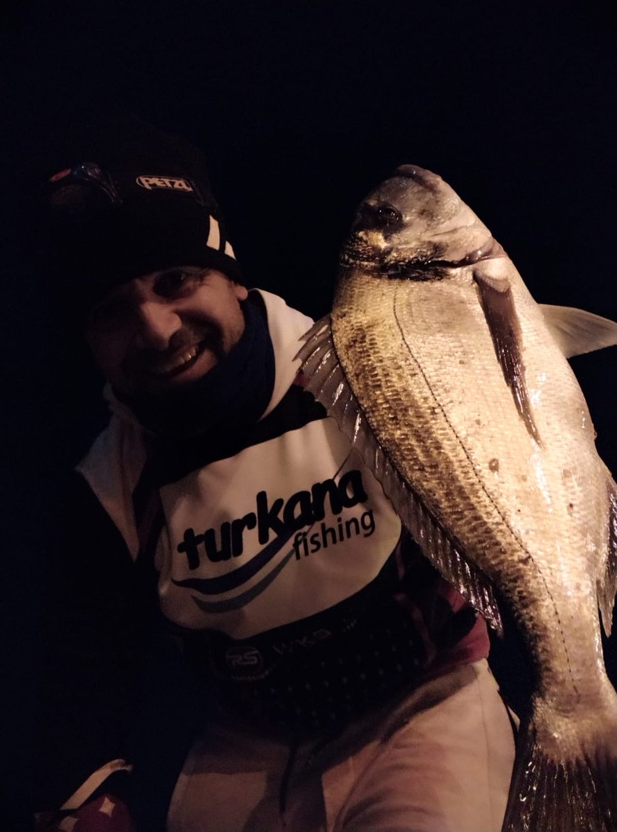 Turkanafishing's tweet photo. 🔴Salida a por las tan deseadas doradas invernales que tanto gusta buscar a nuestro pescador #angelcantero 🔝
Esta vez tocaba ir de noche 🌙⏰💤💤con unas  condiciones ideales repleto de 🦀🦀🦀para una jornada de pesca🎣🎣🐟 que como se puede ver más que notable ‼️ https://t.co/kqEFW7vVZM