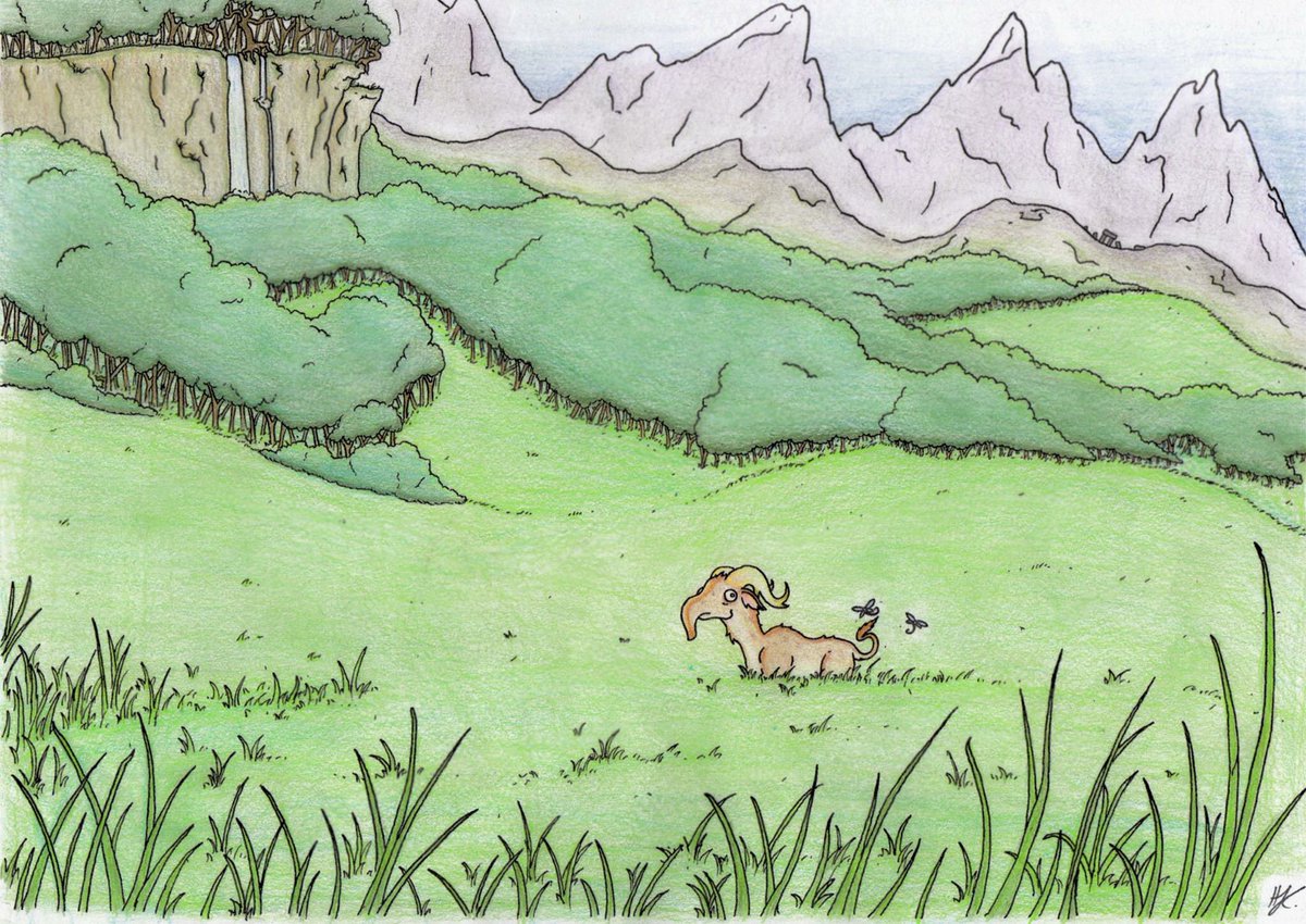 bcjoneschrist's tweet photo. A little late to #PortfolioDay, but here’s some of my work! I do little drawings of odd dinosaurs, strange animals, mostly pins trees, and mostly unusual landscapes. 
Love me (even better, commission me/buy my stuff!). https://t.co/puHI56WOJp