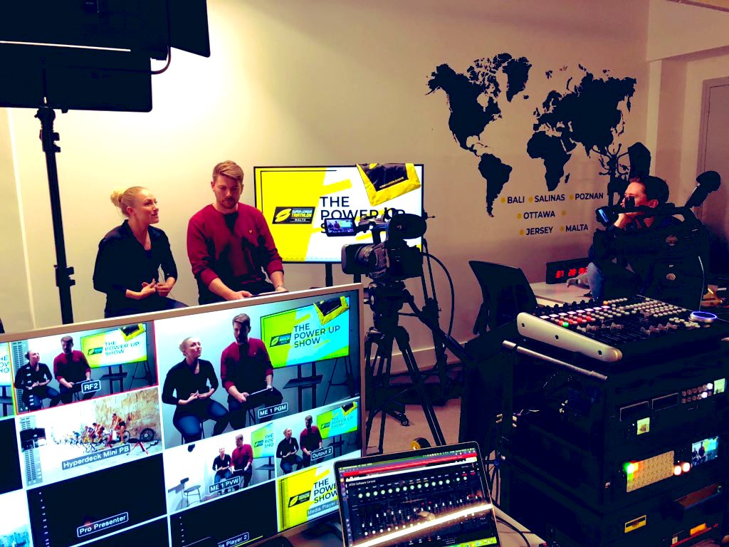 Curiosity360P's tweet image. Back with our friends at @SuperLeagueTri doing a studio build this week for a new show landing soon... watch this space! #events #broadcast #webstream