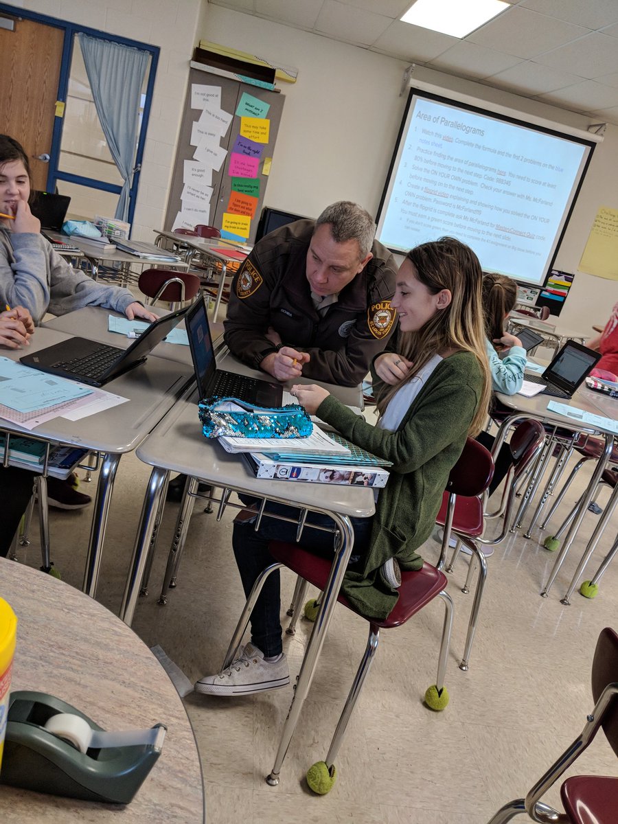 Even Officer Mike likes math!