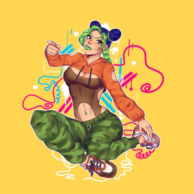 💚 💚 💚 Jolyne from. #jjba. 