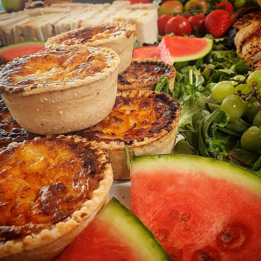 DeliBanc's tweet photo. #SharingTableBuffet #FreshFruit #HomemadeQuiche #Sandwiches https://t.co/lUUnbDH9h9