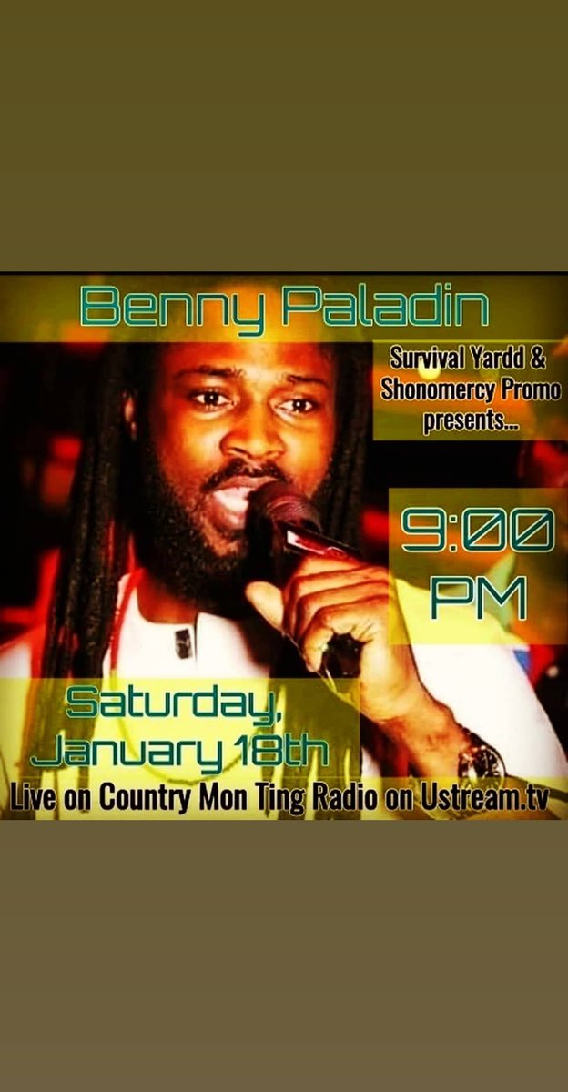 #bennypaladin #jamrocksession #countrymontingradio  #consciouseoots #survivalyard #canada #toronto #ontario #quebec  #naija #reggaenigeria #reggaeafrica #reggaenationafrica