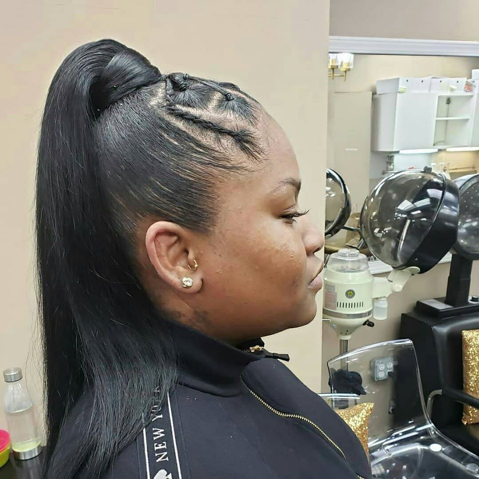 Natural Sister Salon On Twitter Beautiful Sleek Ponytail Done By