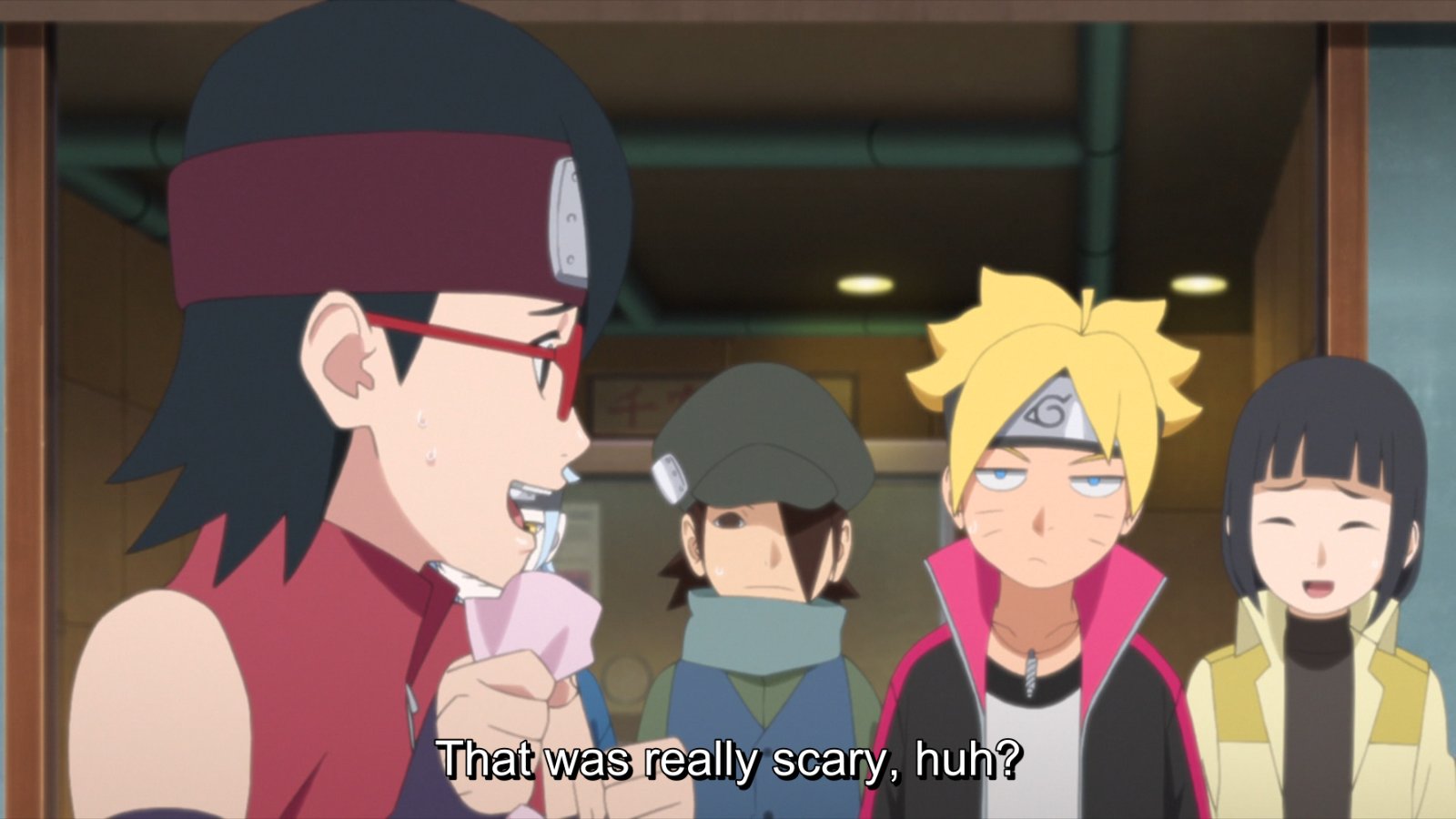 Boruto Sarada Can T Handle Horror Movies Boruto Boruto Sarada Can T Handle Horror Movies Boruto