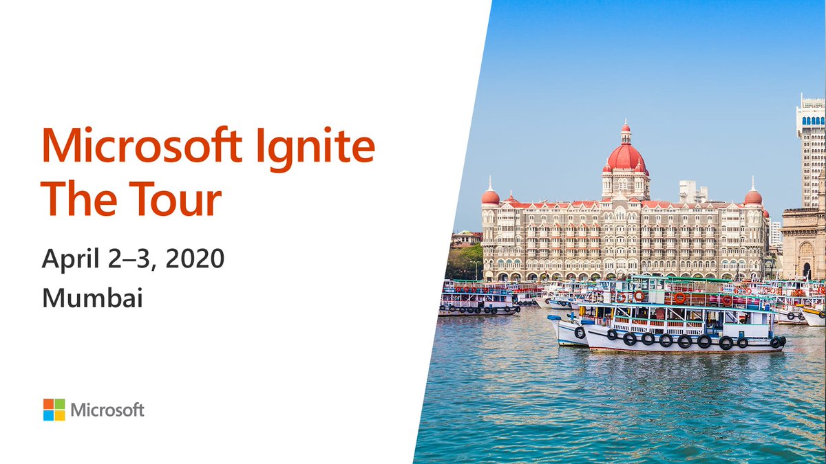 #MSIgniteTheTour is coming to Mumbai. Join us for free technical training, learn new ways to code, and discover how to optimize for the cloud. Register now: http://msft.it/6012TkVja