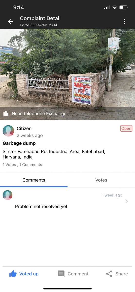 ⁦<a href="/cmohry/">CMO Haryana</a>⁩ this is how swatch bharat app works. 🙏🙏🙏
