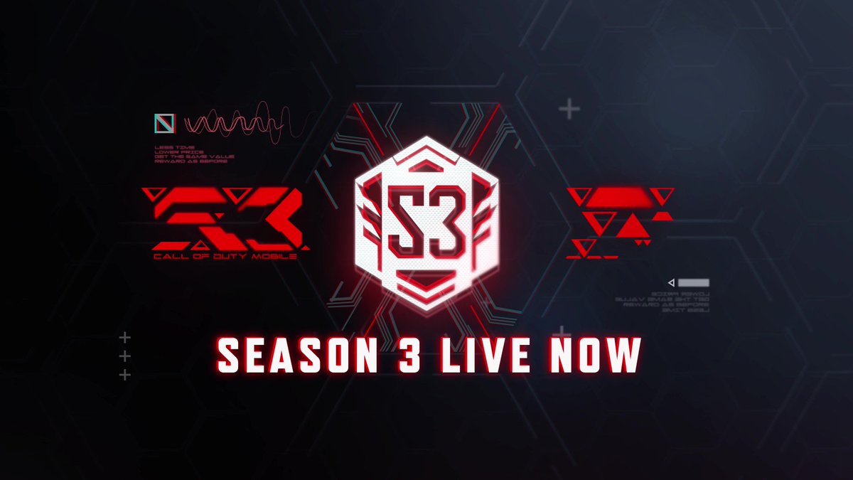 Season 3 is Live Now! Start Updating your game through your respective App Stores to enjoy our brand new contents! Watch the Official Trailer of Season 3 on our YouTube Channel! Link: bit.ly/garenacodmYT #Callofdutymobile #CODM #CODMobile #Season3 #LiveNow #Garena #Update