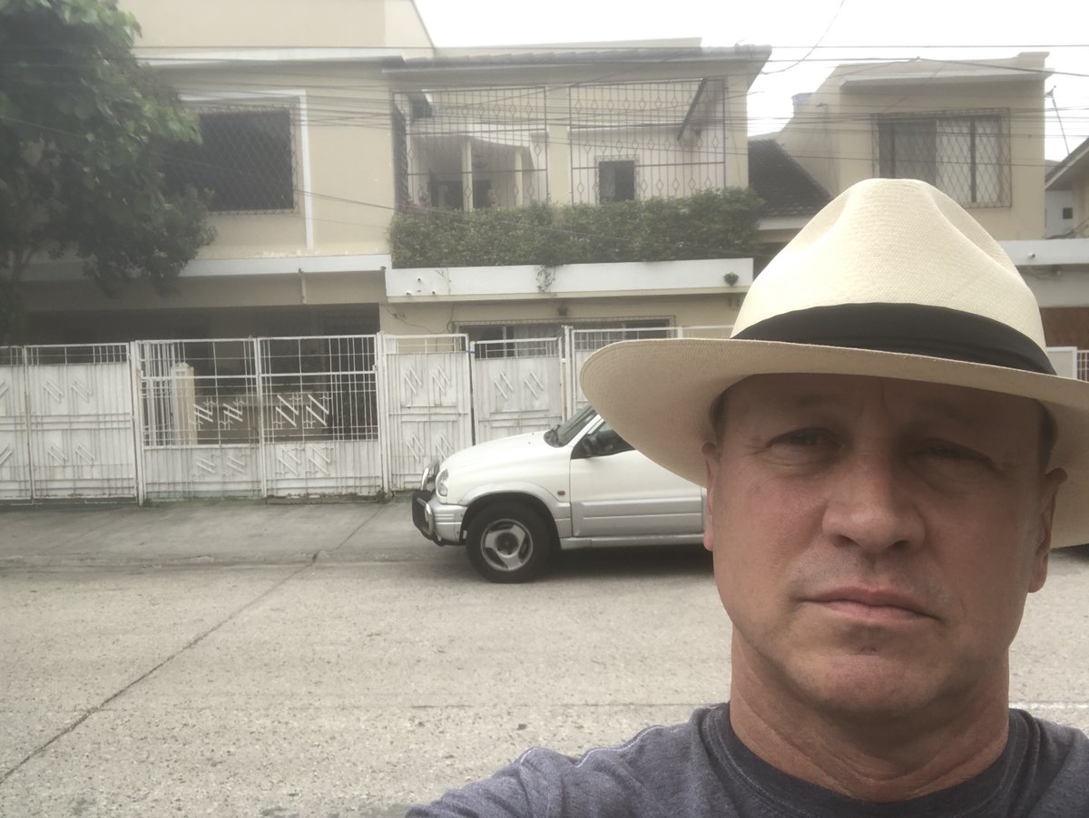 I’m in Ecuador! I'm not here to see a shaman. I was actually born here in Guayaquil and we lived on the first floor of the house behind me. And Panama hats are actually Ecuadorian hats. They’re only called that cuz Teddy Roosevelt wore one in Panama and it stuck. Pinches gringos.