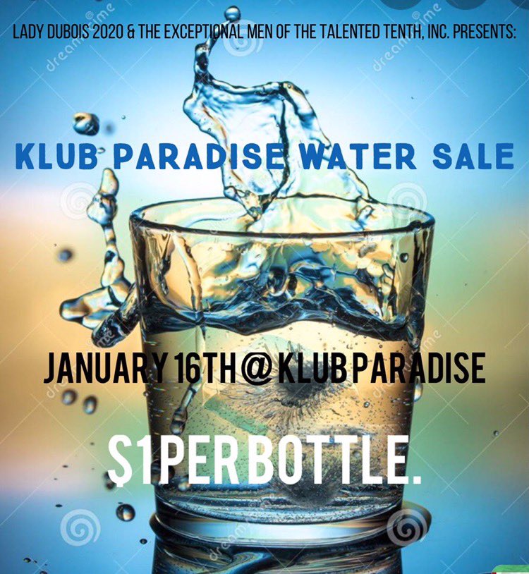 WATER AGTER GETTING LOOSE ALL NIGHT>>>>> Come find my sisters & I  at Klub Paradise @Talented_X  #SHSU21 #shsu20 #shsu19 #shsu22 @SHSUNAACP_6816 @BSA_ALLDAY @SHSUCSO @SHSU_ASA @ChoseLifeCo @SHFullyFigured @BlackArt_SHSU @BFS_SHSU @1520_shsu @WomenUnited_