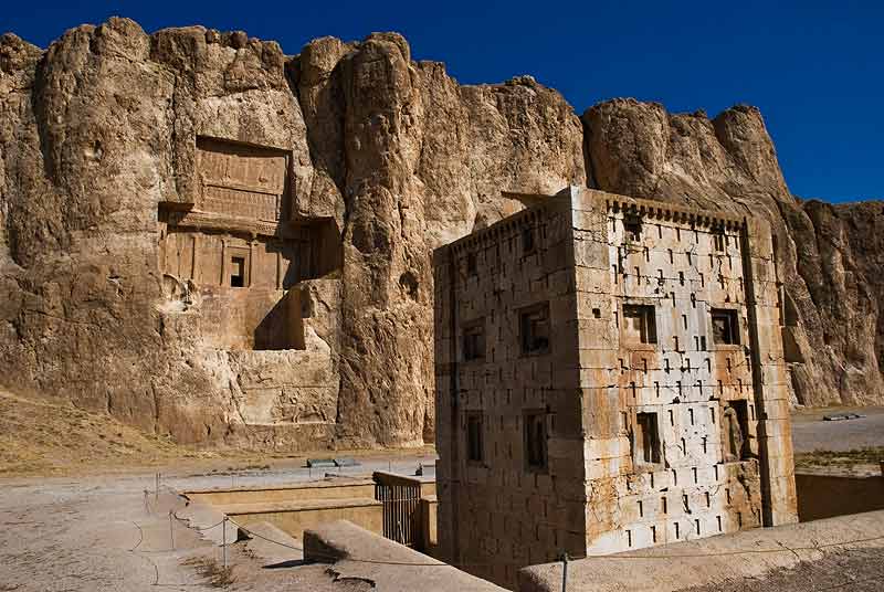 I'm going to do a two for the price of one tonight in my Iranian cultural heritage sites thread. First up is Naqsh-e Rostam, an ancient necropolis with rock reliefs from both the Achaemenid & Sassanid periods. It is located northwest of Persepolis.