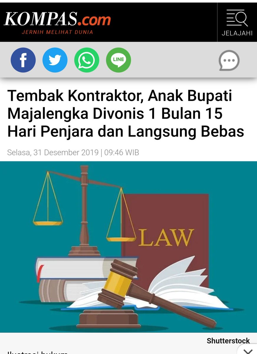 Seandainya pembunuh begalnya adalah anak bupati Majalengka..

PASTI VONISNYA BEBAS

R.I.P Penegakan Hukum +62