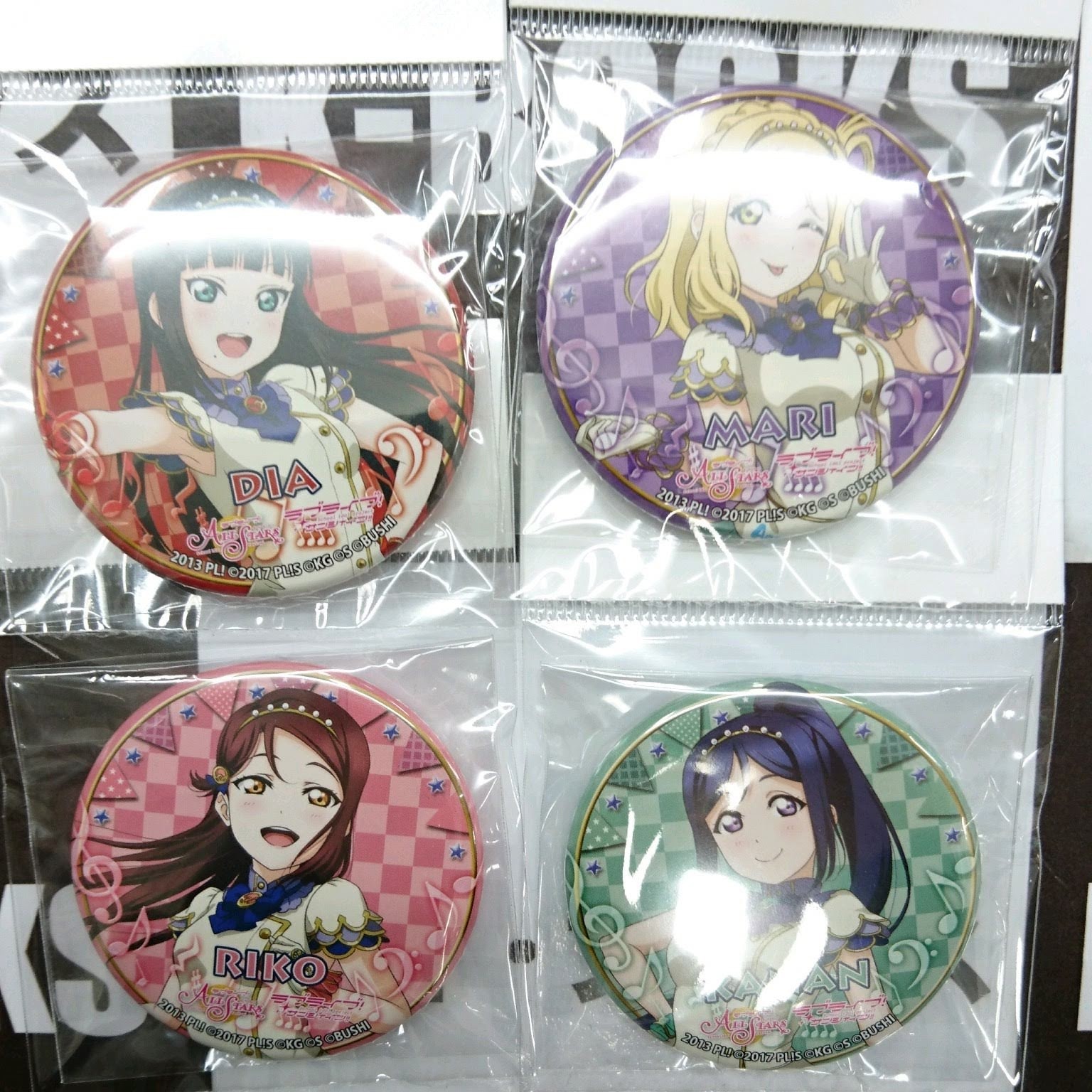 ラブライブサンシャイン 缶バッジ 黒澤ダイヤ フェス Anique Shop JAPAN