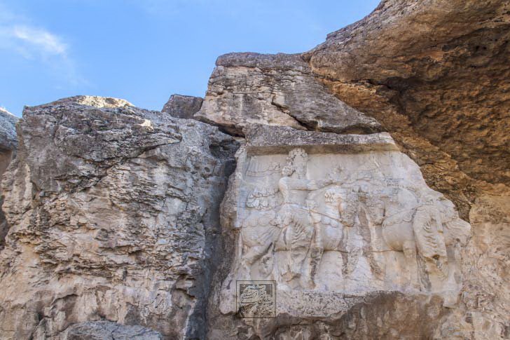 And the second site is Naqsh-e Rajab, an archaeological site which is about 2.5 km away from Naqsh-e Rostam. It has inscriptions and reliefs from the Sassanid period.